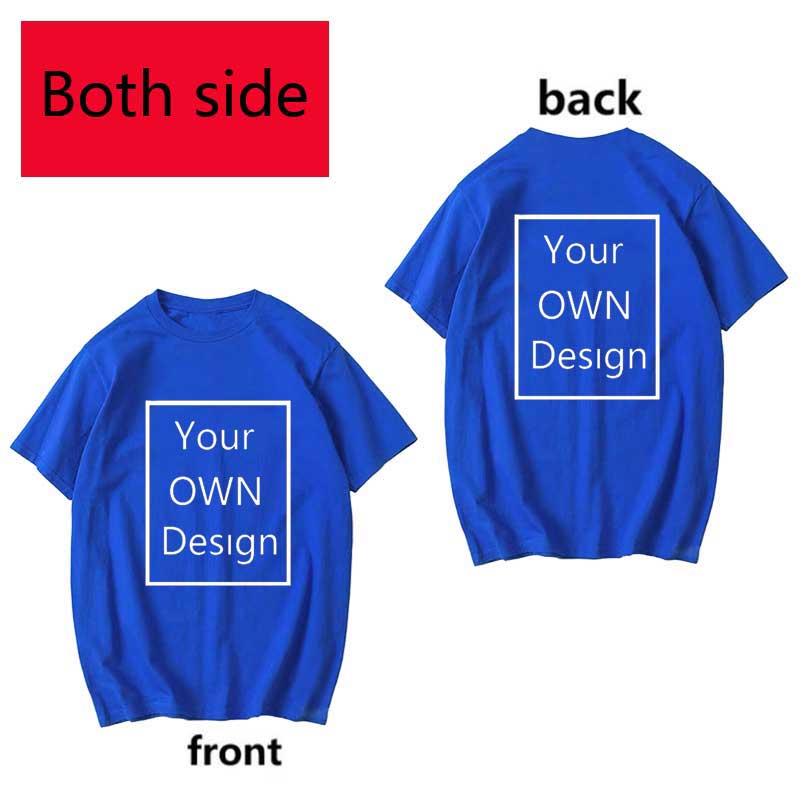 Your Own Design Logo and Picture Custom Tshirt Men and women Cotton T shirt Casual T-shirt