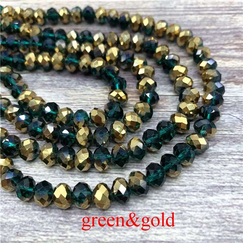 2X3/ 3X4/ 4X6/ 6X8mm Crystal Beads AB Multicolor Sapcer Glass Beads for Jewelry Hand Ring Necklace Making DIY Wholesale
