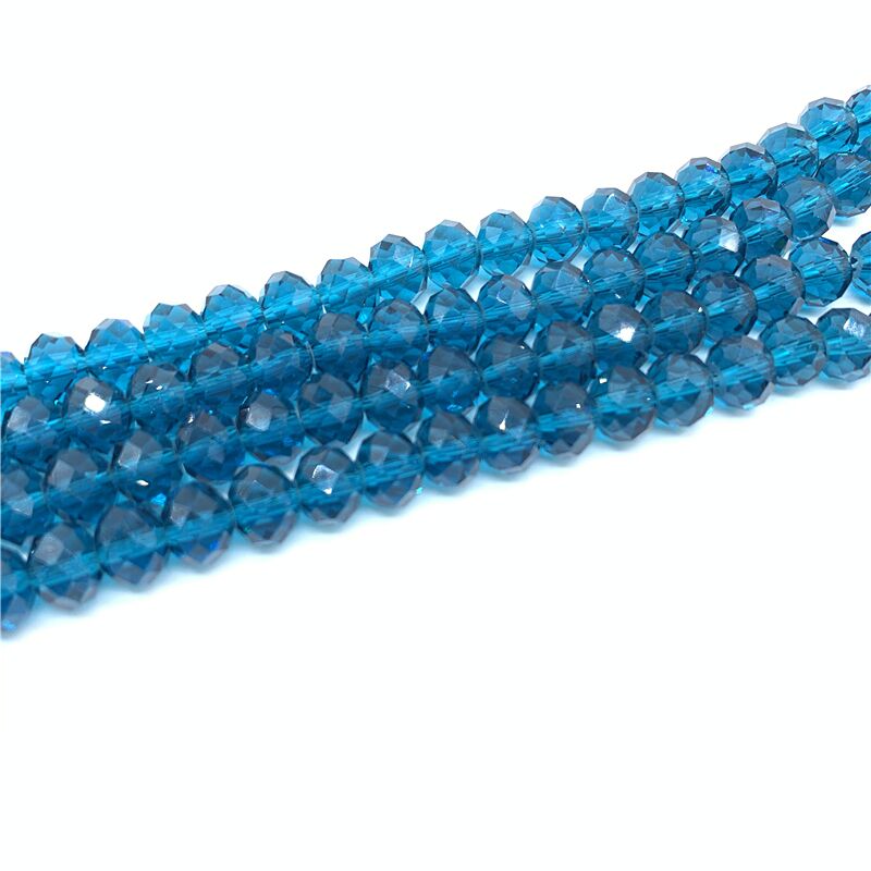 Wholesale 4x6mm/50pcs Crystal Rondel Faceted Crystal Glass Beads Loose Spacer Round Beads for Jewelry Making Jewelry Diy