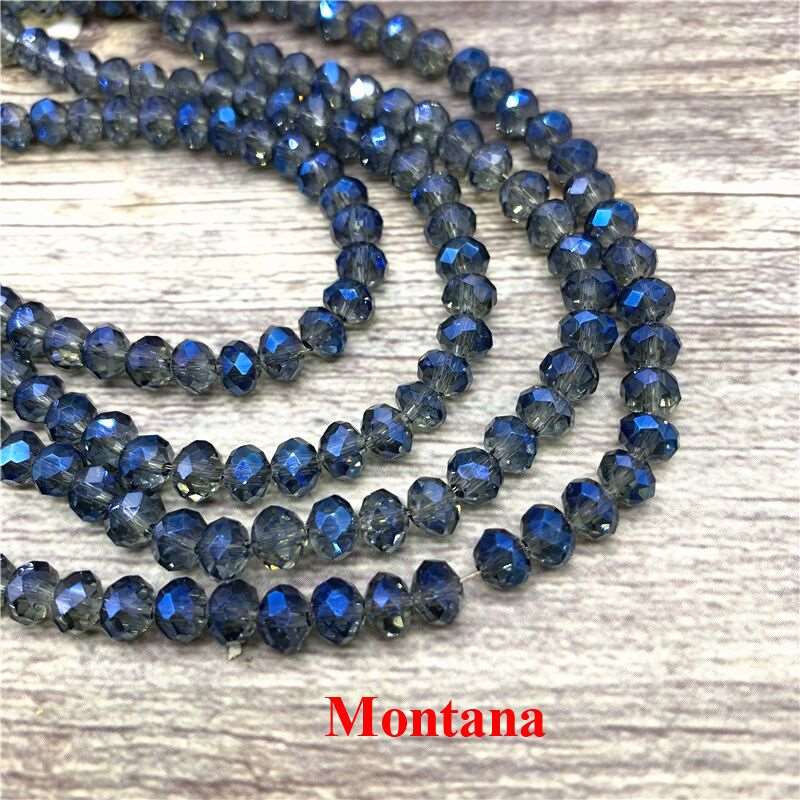 2X3/ 3X4/ 4X6/ 6X8mm Crystal Beads AB Multicolor Sapcer Glass Beads for Jewelry Hand Ring Necklace Making DIY Wholesale