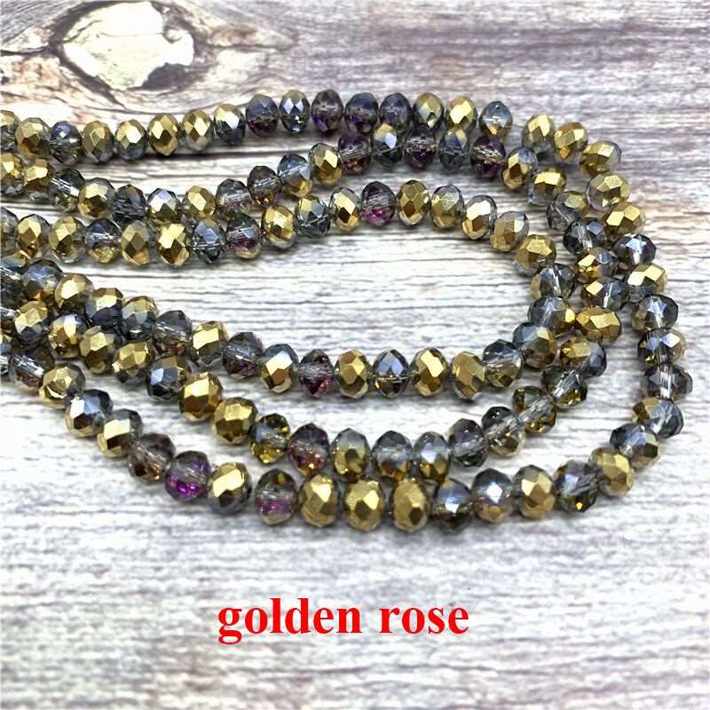 2X3/ 3X4/ 4X6/ 6X8mm Crystal Beads AB Multicolor Sapcer Glass Beads for Jewelry Hand Ring Necklace Making DIY Wholesale