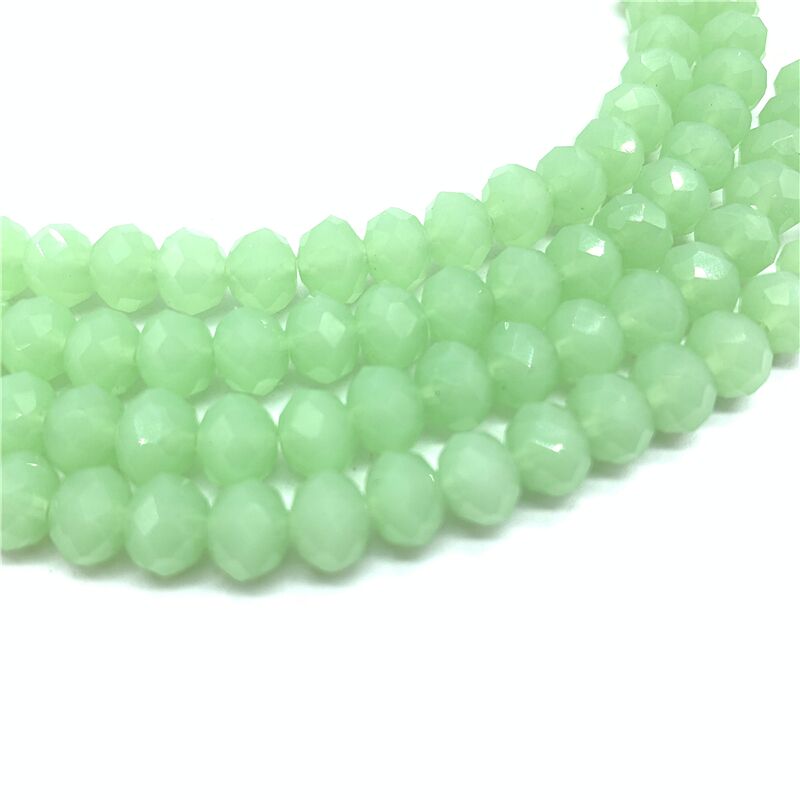 Wholesale 4x6mm/50pcs Crystal Rondel Faceted Crystal Glass Beads Loose Spacer Round Beads for Jewelry Making Jewelry Diy