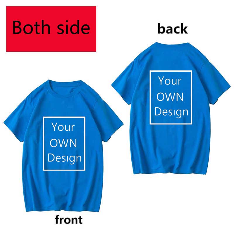 Your Own Design Logo and Picture Custom Tshirt Men and women Cotton T shirt Casual T-shirt