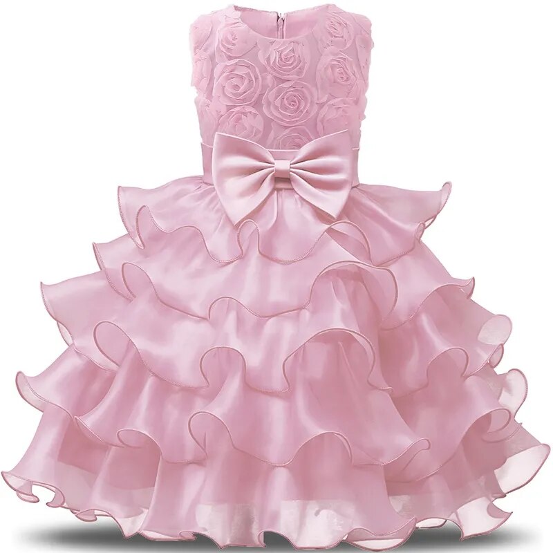 Flower Girl Dress Girl 3–8 Years Birthday Outfits Children's First Communion Dresses