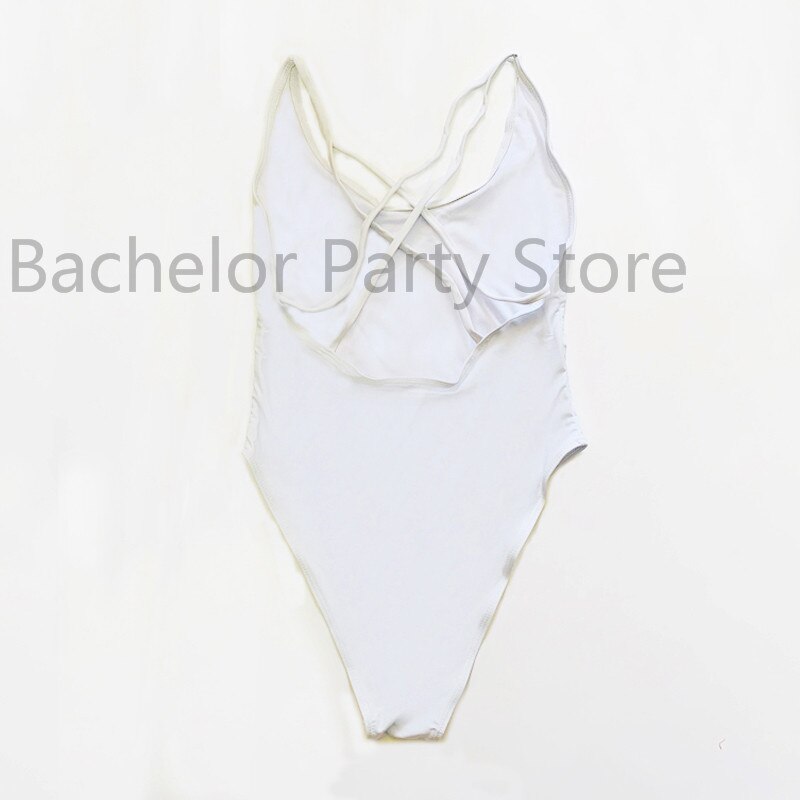 WIFEY Letter Print One Piece Swimsuit Swimwear Women Cross Back Bathing Suit Beachwear-bikini-Top Super Deals-Free Item Online