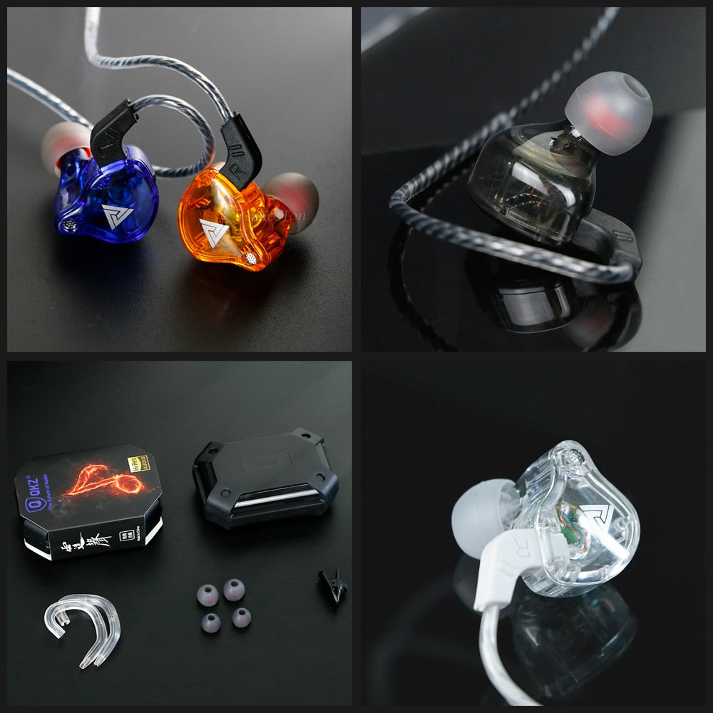 Original QKZ AK6 Copper Driver HiFi Wired Earphone Sport Running Headphones Bass Stereo Headset Music Earbuds fone de ouvido