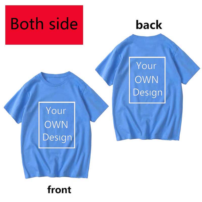 Your Own Design Logo and Picture Custom Tshirt Men and women Cotton T shirt Casual T-shirt