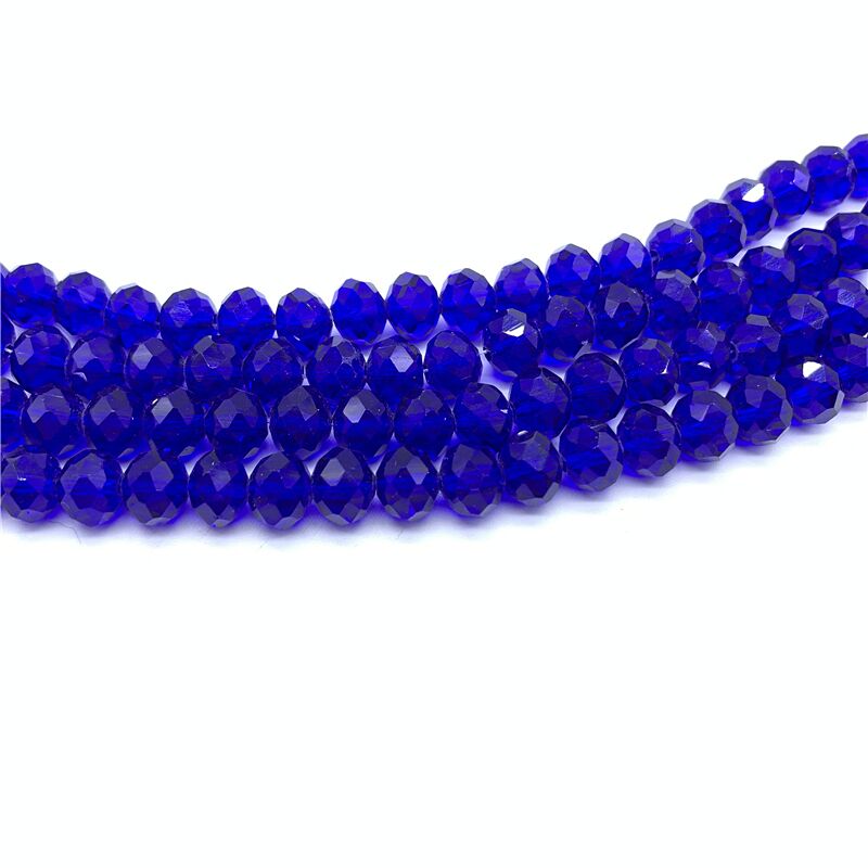 Wholesale 4x6mm/50pcs Crystal Rondel Faceted Crystal Glass Beads Loose Spacer Round Beads for Jewelry Making Jewelry Diy