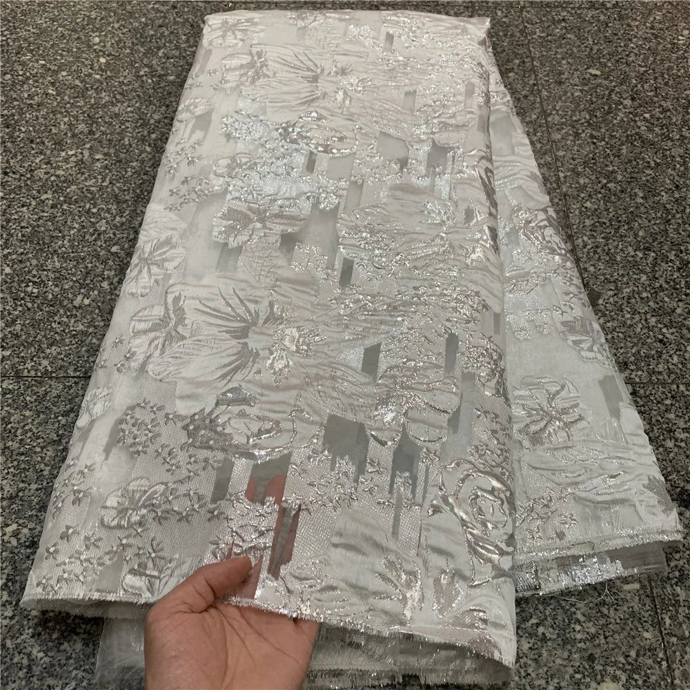 MIQIER2021 High Quality African Nigerian Tulle Lace Fabric Organza Embroidery Guipure Party Gown Dress Brocade Jacquard French