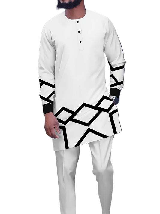 Kenis Designer Men’s Long Sleeve Casual Suit