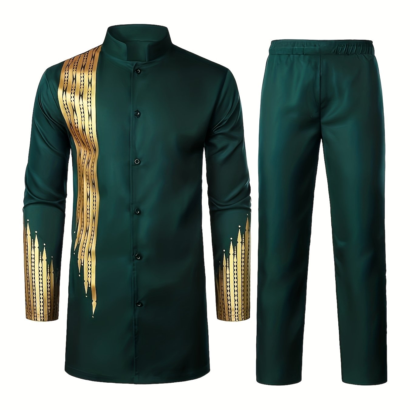 Men's Casual Long-sleeved Two-piece Set