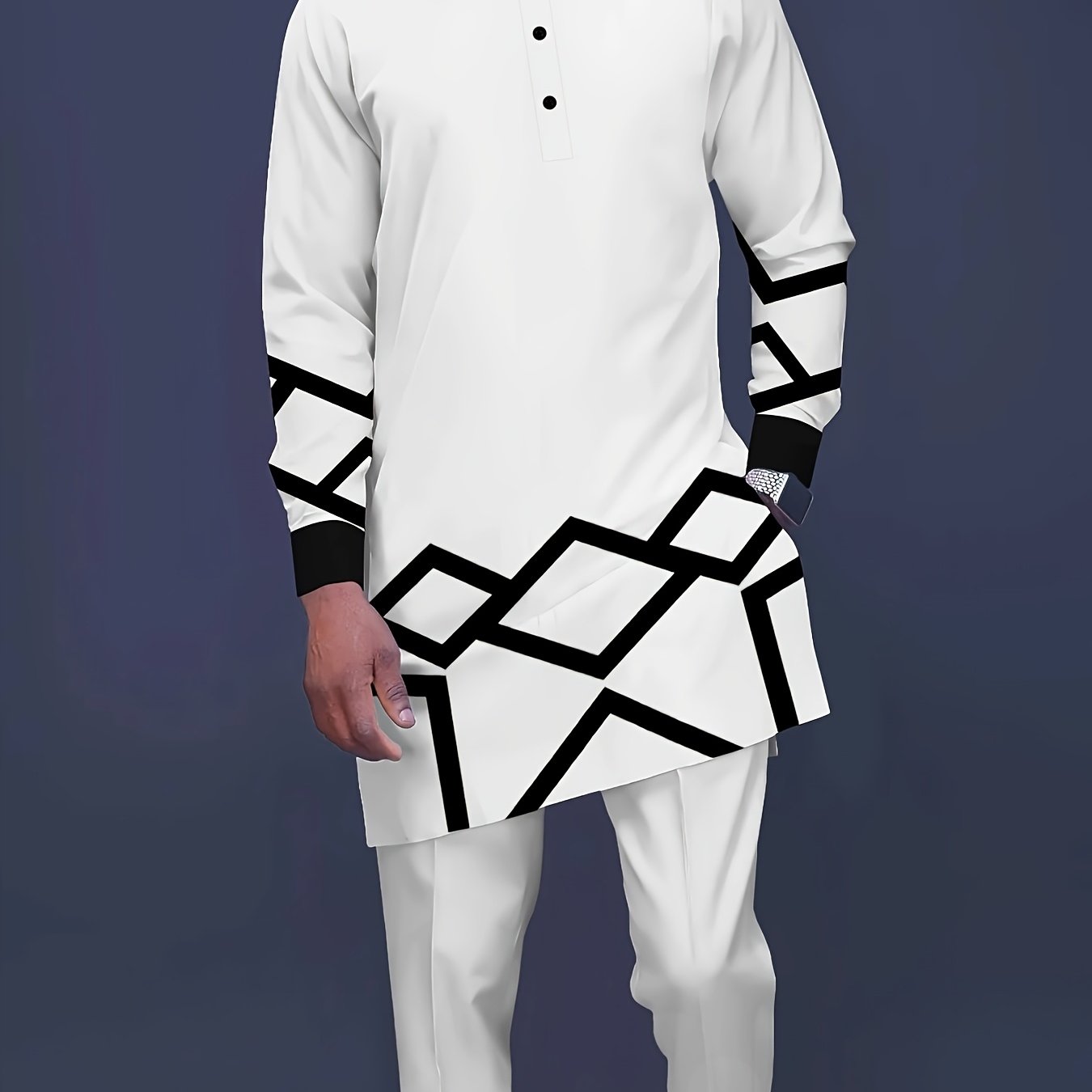 Kenis Designer Men’s Long Sleeve Casual Suit