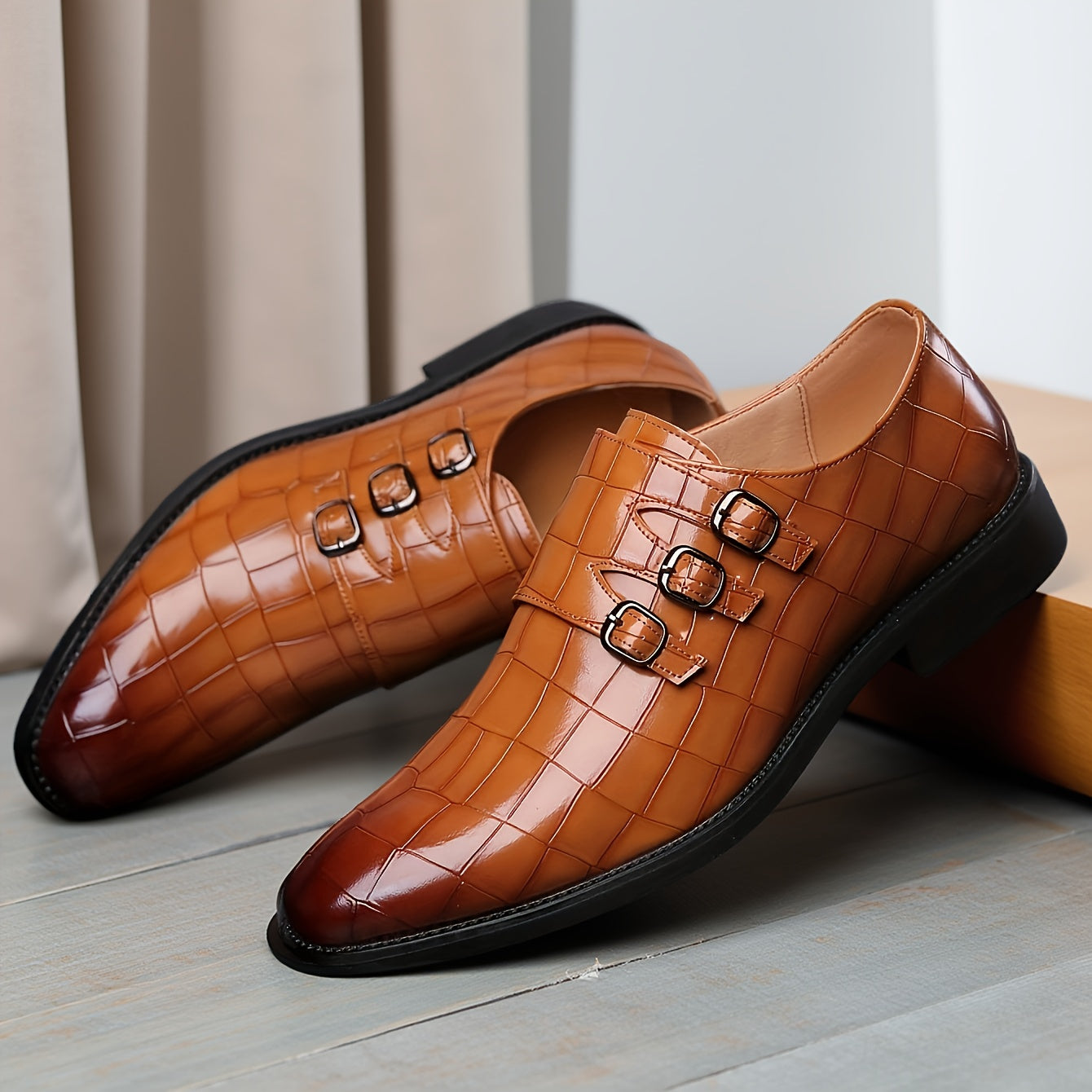 Men’s Glossy British Dress Shoes