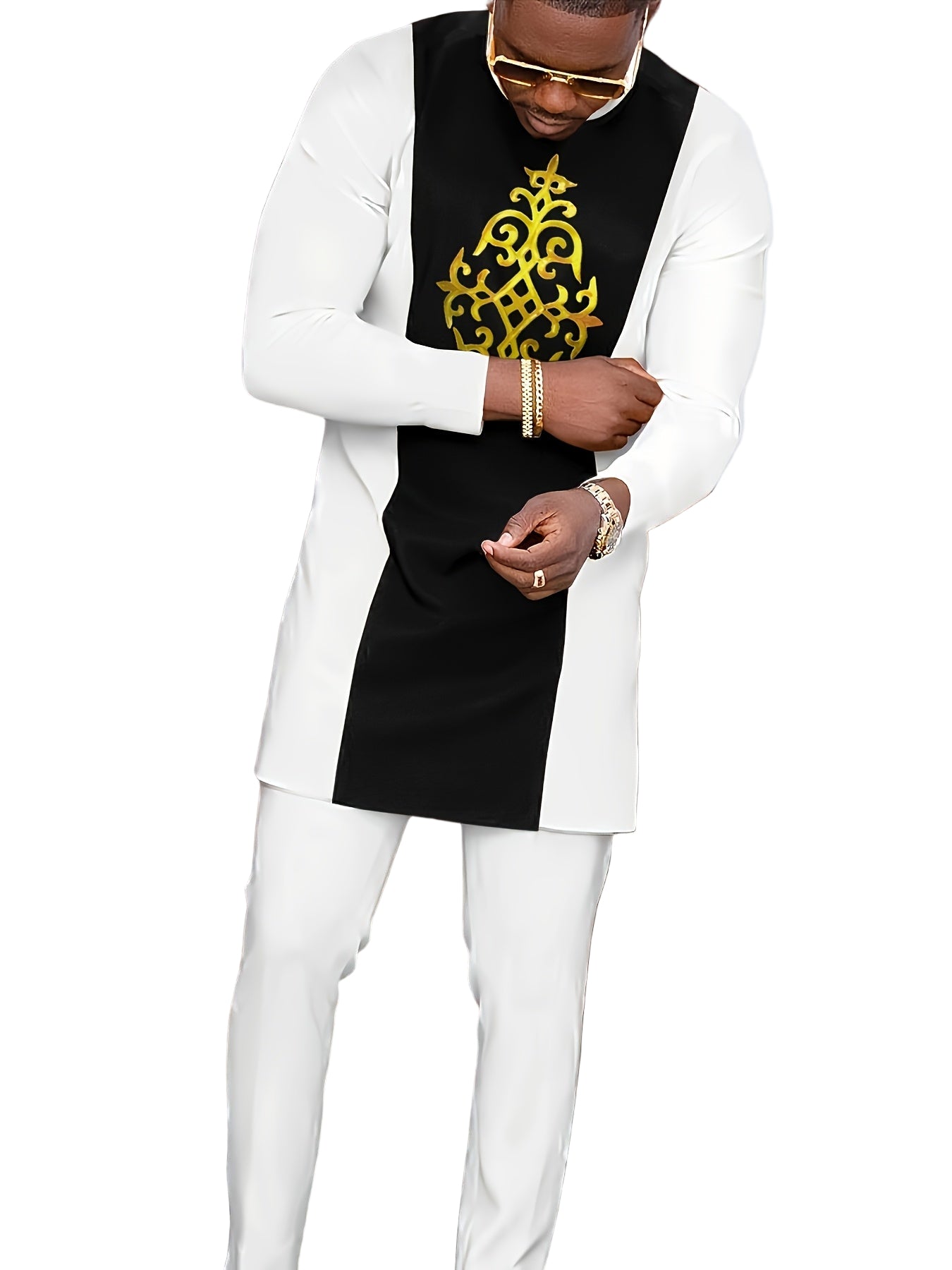 Men's Casual Long-Sleeved Two-piece Suit