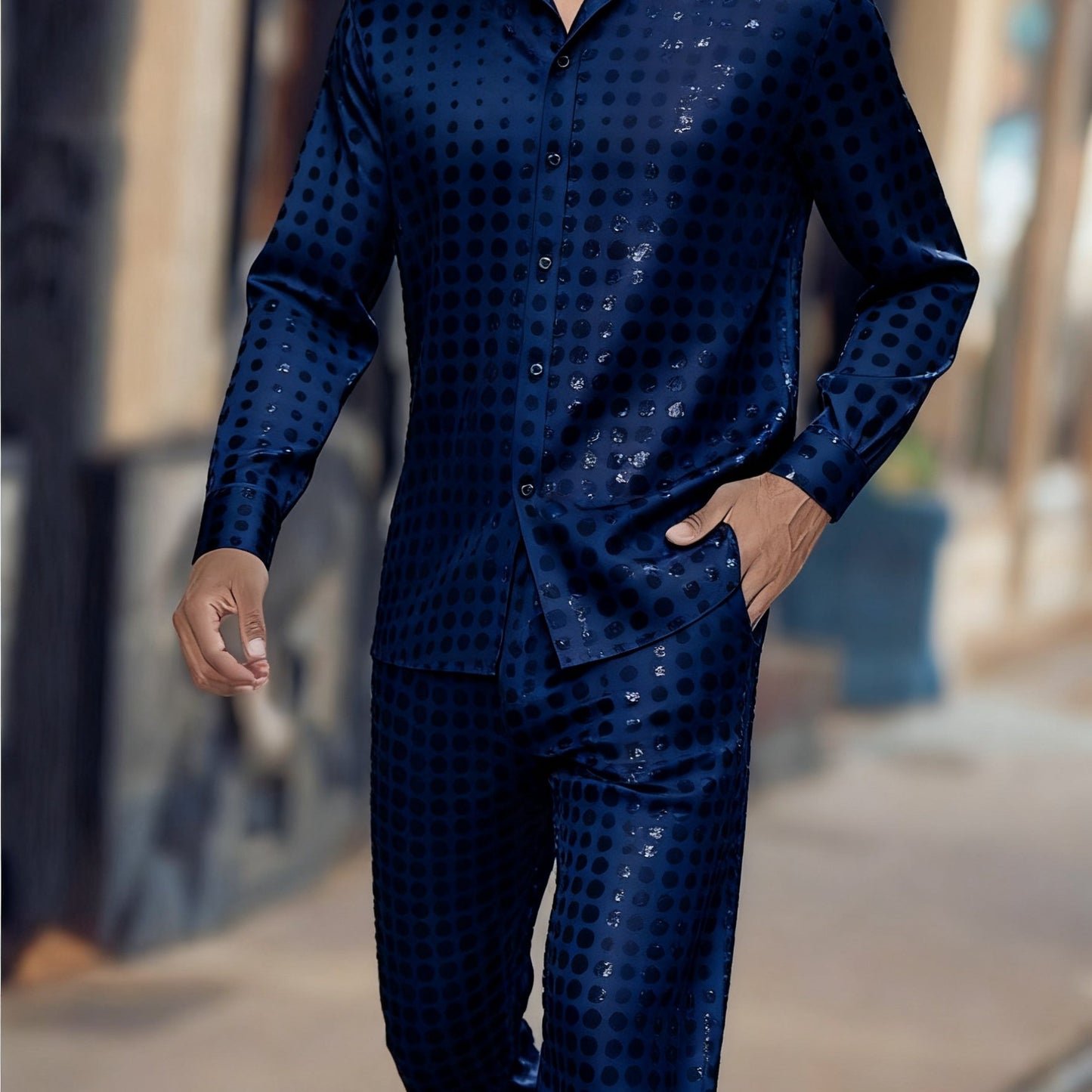 Men’s Polka Dot 2-Piece Suit