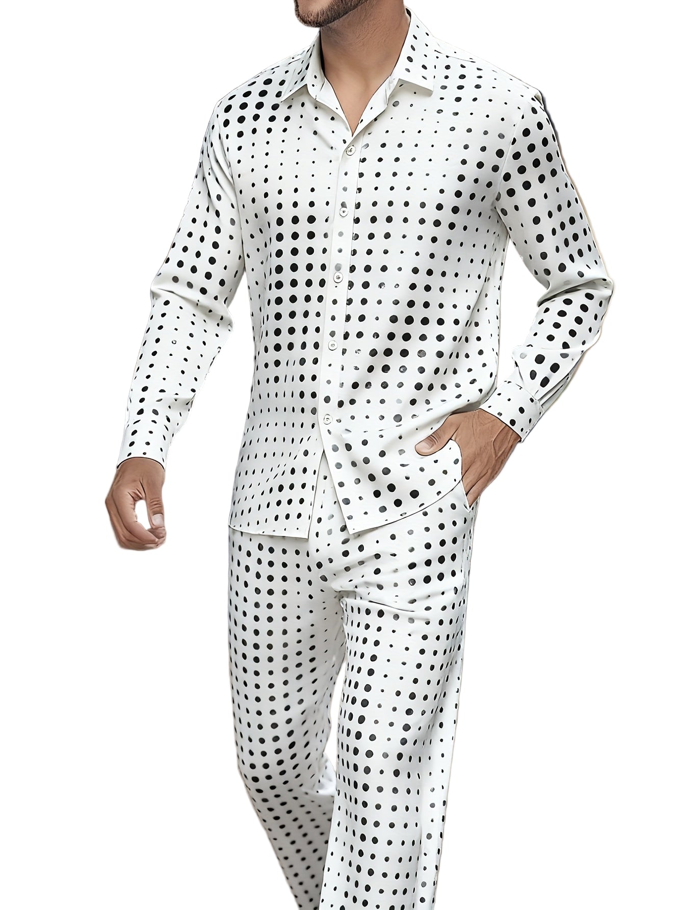 Men’s Polka Dot 2-Piece Suit