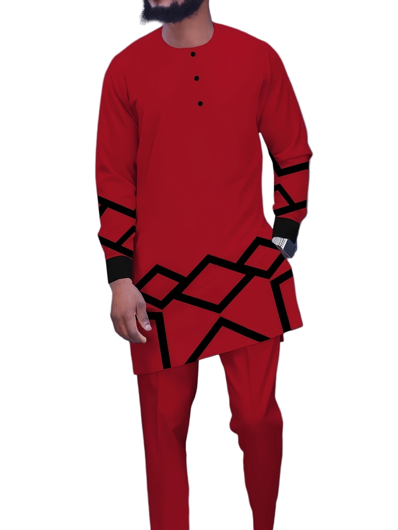 Kenis Designer Men’s Long Sleeve Casual Suit