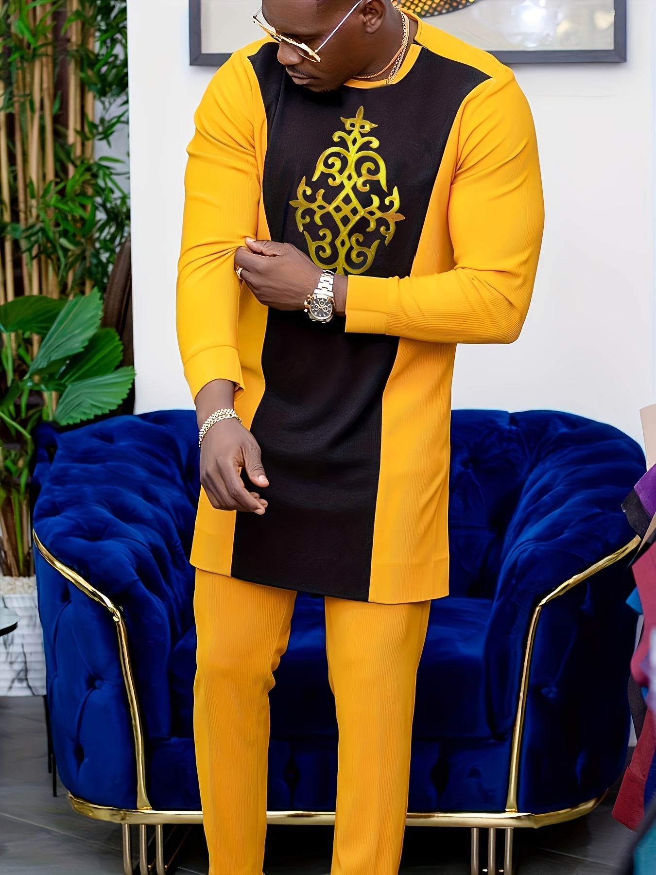 Men's Casual Long-Sleeved Two-piece Suit