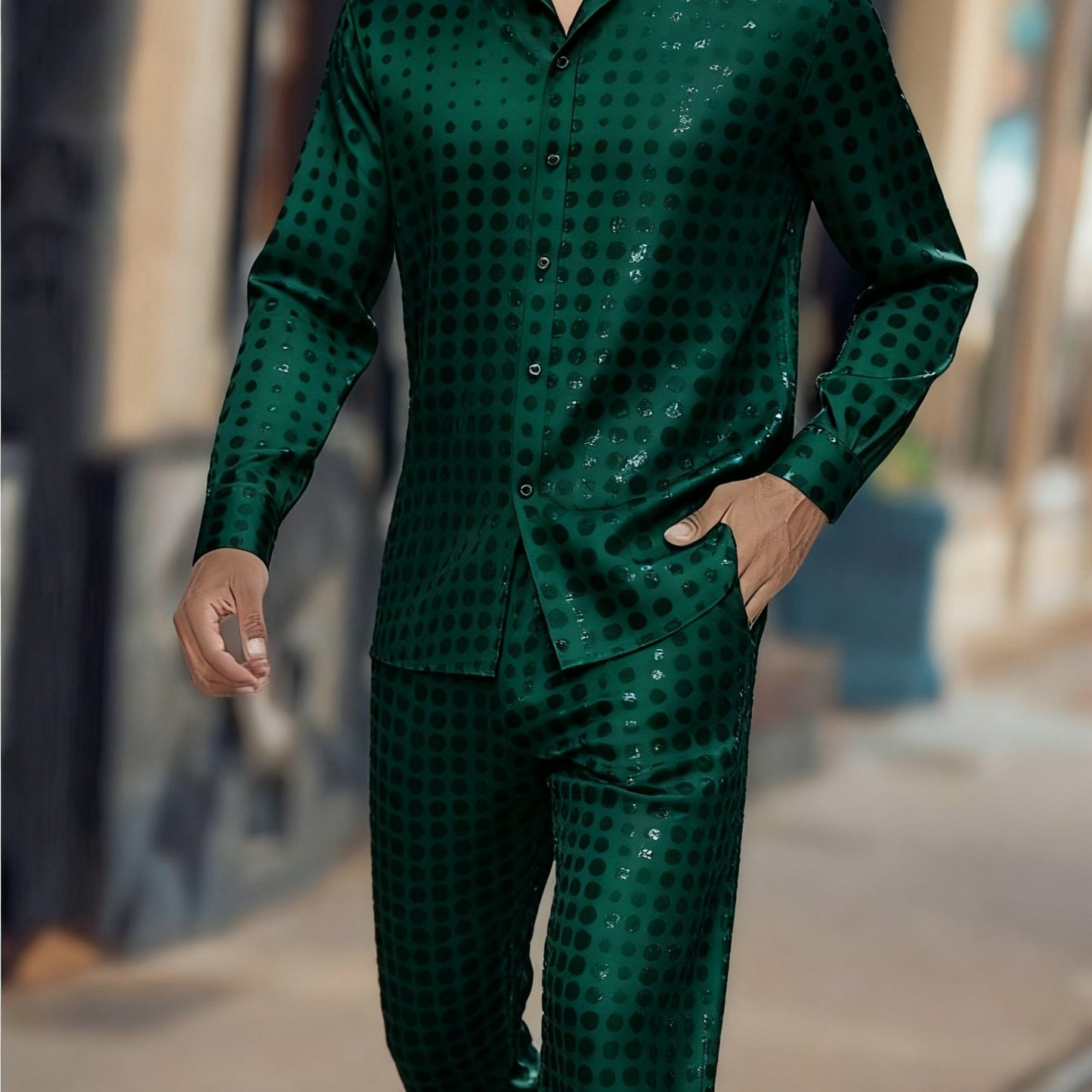 Men’s Polka Dot 2-Piece Suit