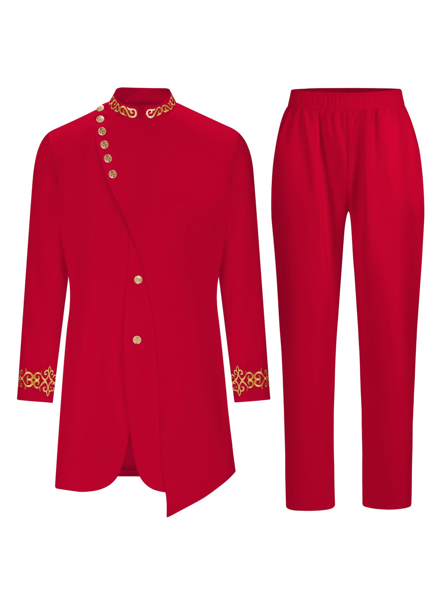 Men's Casual Long-sleeved Two-piece Suit