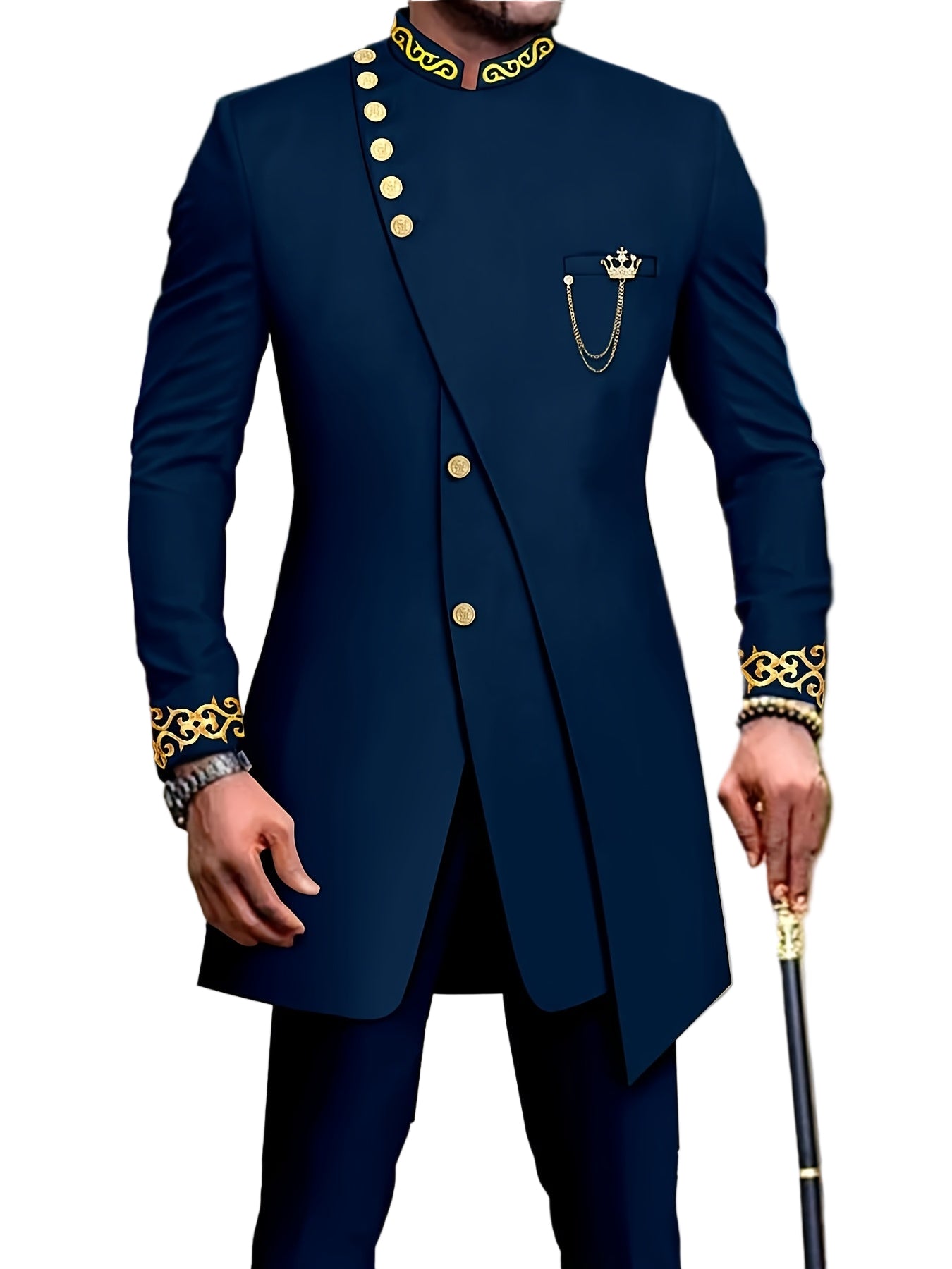 Men's Casual Long-sleeved Two-piece Suit