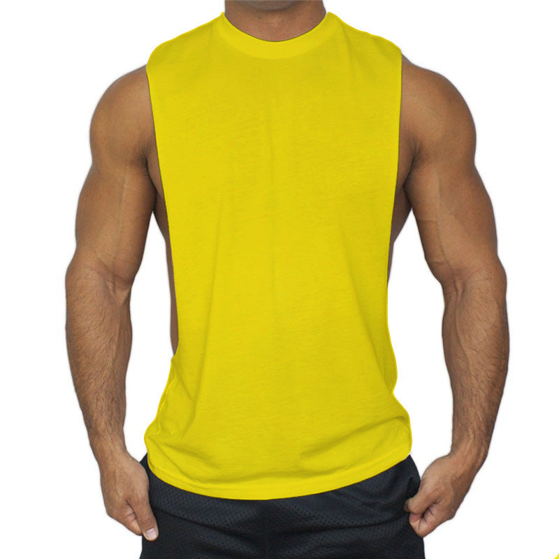 Basic Men's Sports Workout Sleeveless T-shirt Vest