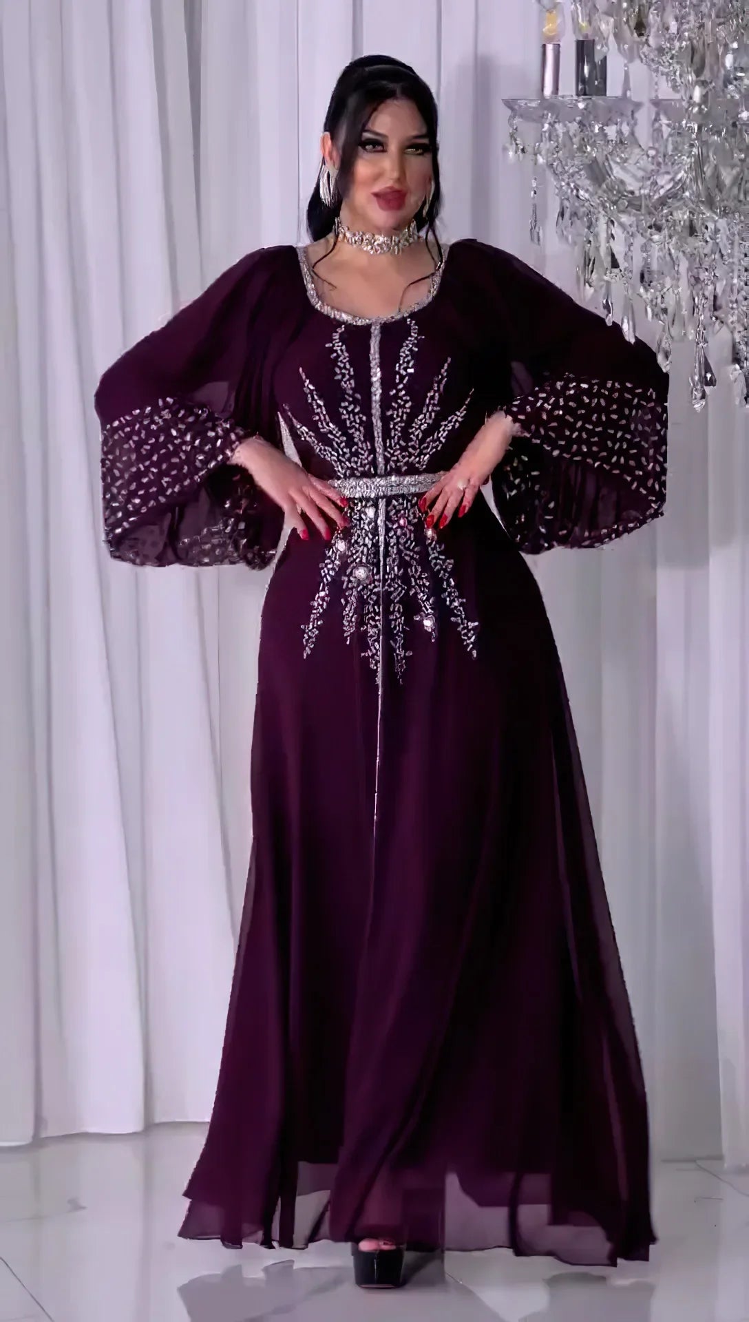 Abaya Women Party Dresses Ramadan Morocco Kaftan Dubai