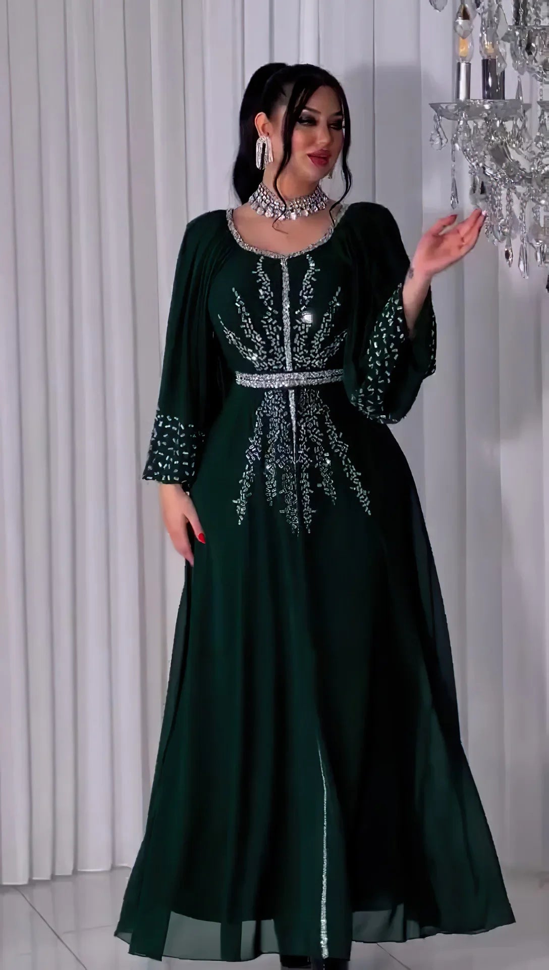 Abaya Women Party Dresses Ramadan Morocco Kaftan Dubai