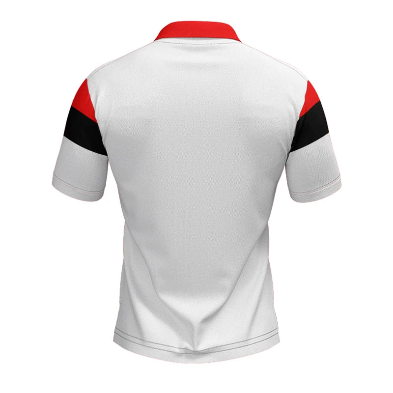 Men New Summer Casual Sport Short Sleeve Polo Shirt Men Slim Fit Spell Color Golf Polo Shirt Men Quick Drying Polo Shirt