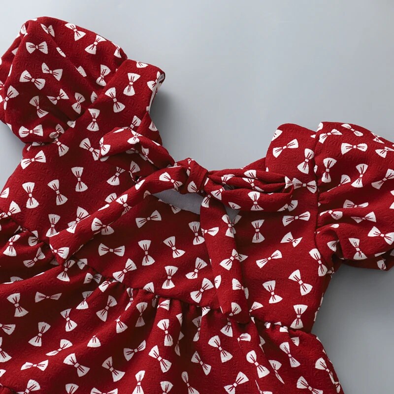 Summer Toddler Dresses Baby Girl Clothes Cute Flowers Print Princess Dress