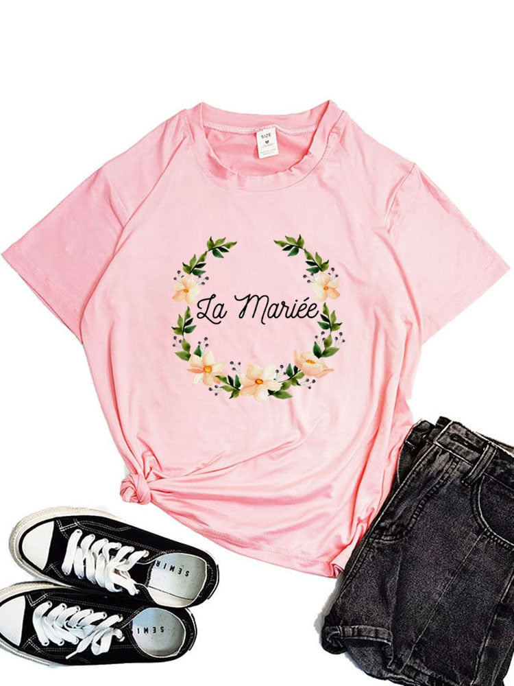 Flower Team Bride To Be  Tops Tees