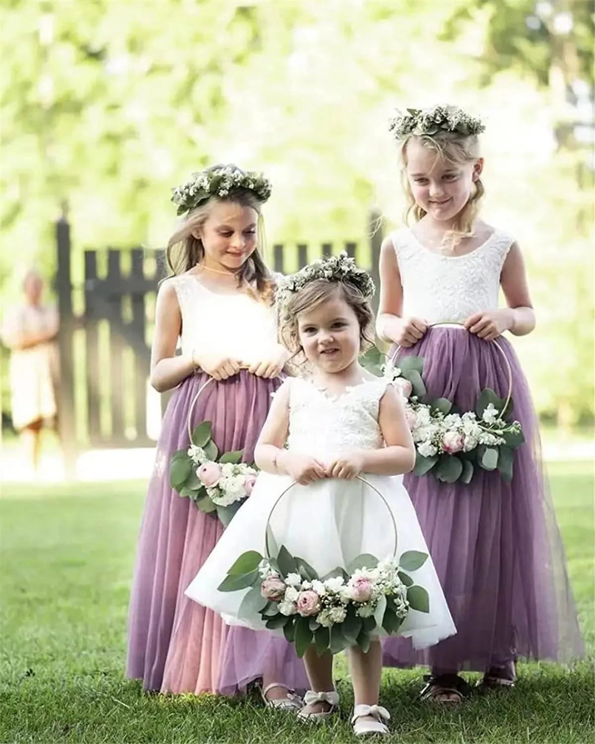 Flower Girl Dress Baby Kids Summer Princess Party Lace Wedding Birthday Dresses