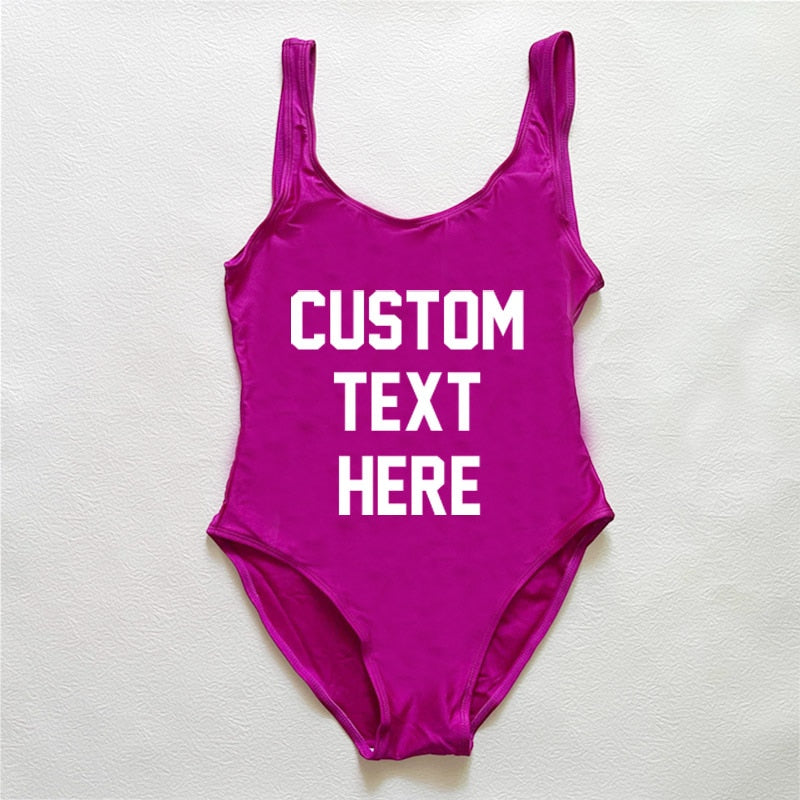 CUSTOM New One Piece Swimsuit Bikini Plus Size