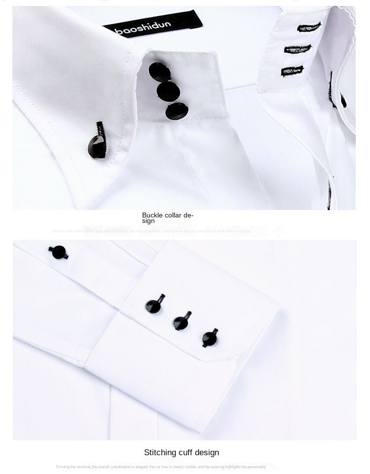 Jenkins Business Dress Shirts Slim Fit Designer Shirts