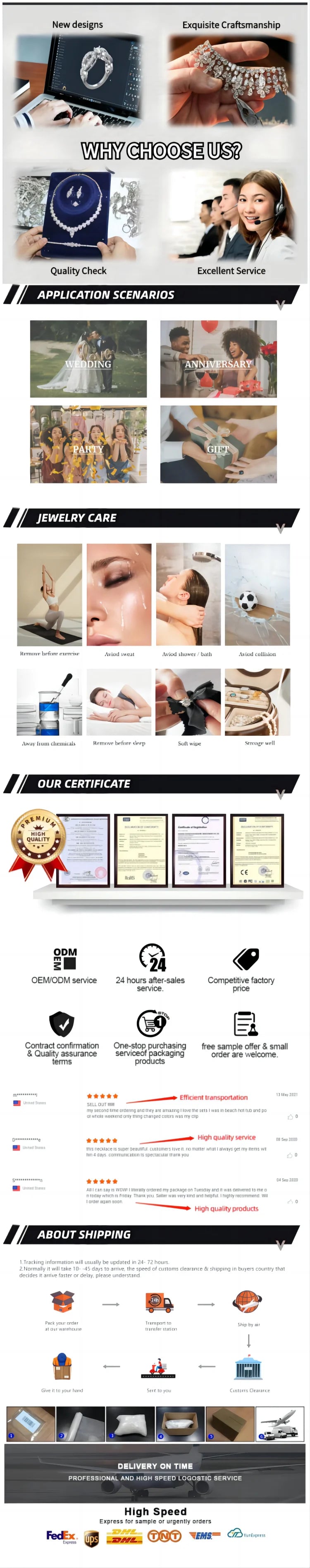 Fashion Gold Plated Dubai Jewelry Set Wedding Bridal 4PCS Jewelry Cubic Zirconia