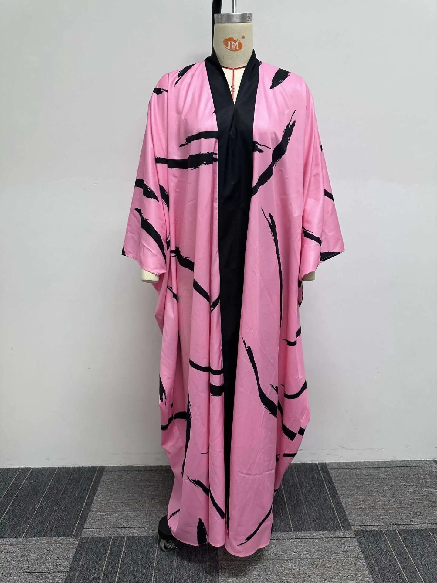 Women's Autumn African Long Sleeve V-neck Plus Long Party Evening Dress