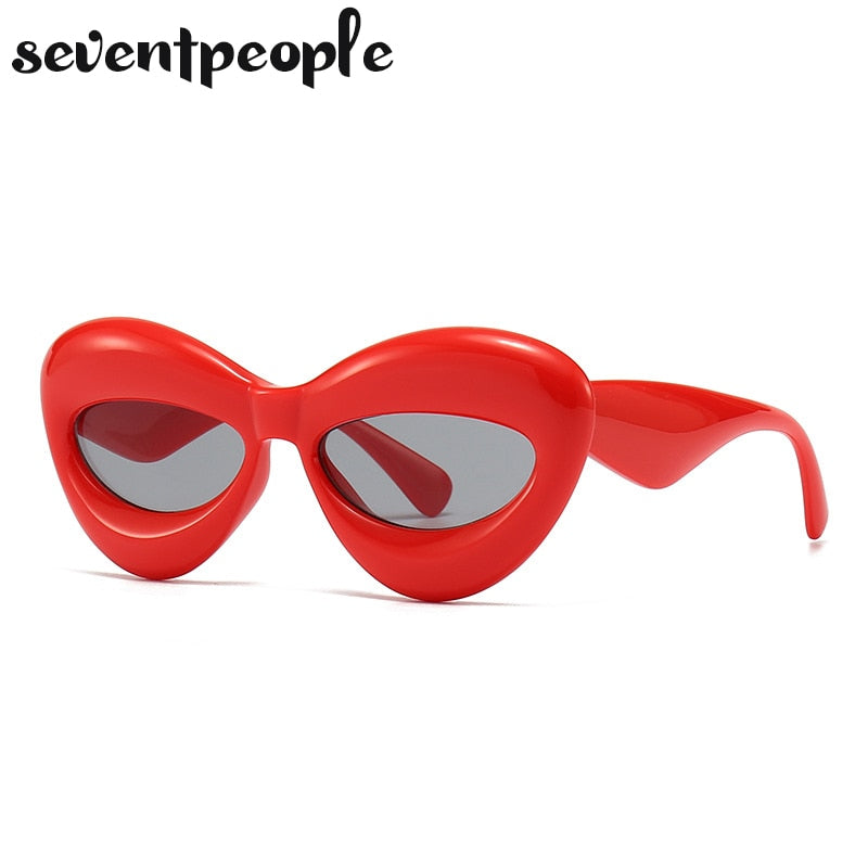 Cat Eye Sunglasses Women Sexy Lip-Shaped Sun Glasses