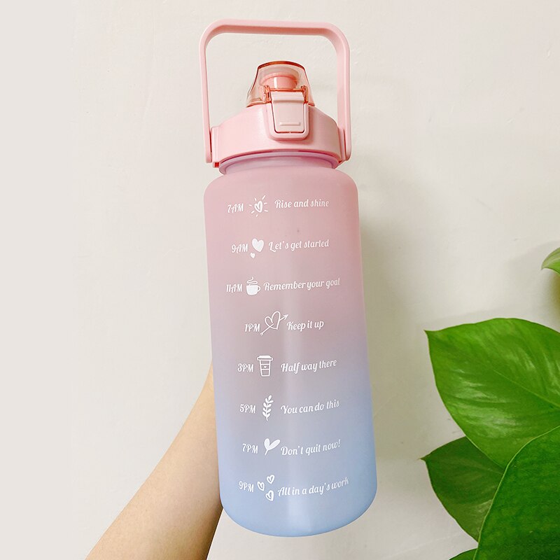 Water Bottle With Bounce Cover Time Scale