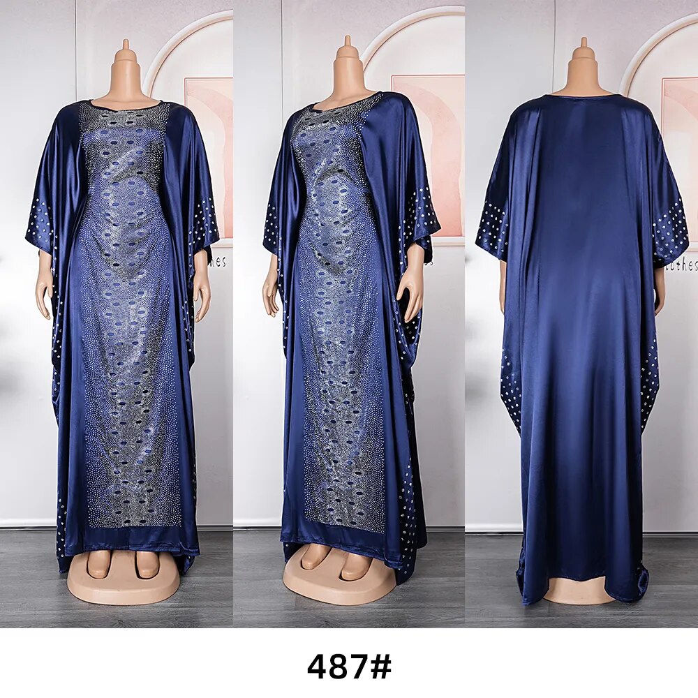 Ankara Outfits Gown Abayas Muslim Kaftan Maxi