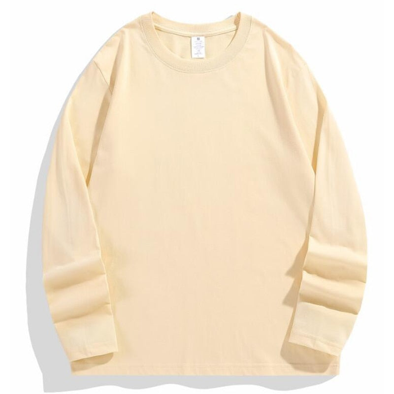 Custom Long Sleeve Shirt Cotton Make Your Design Logo Text High Quality Tops Men Women Print