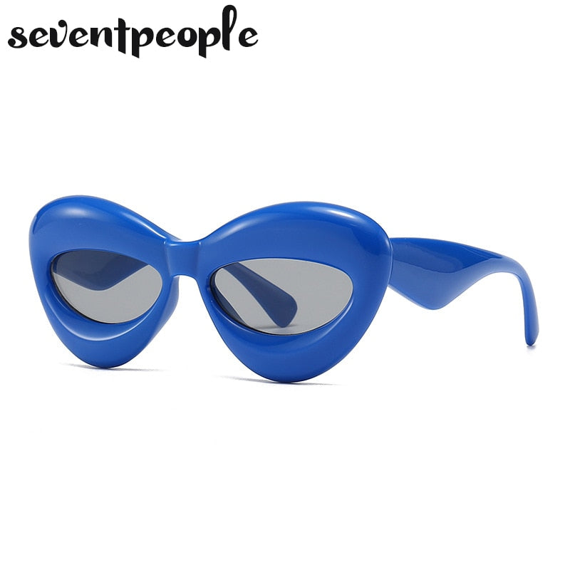 Cat Eye Sunglasses Women Sexy Lip-Shaped Sun Glasses