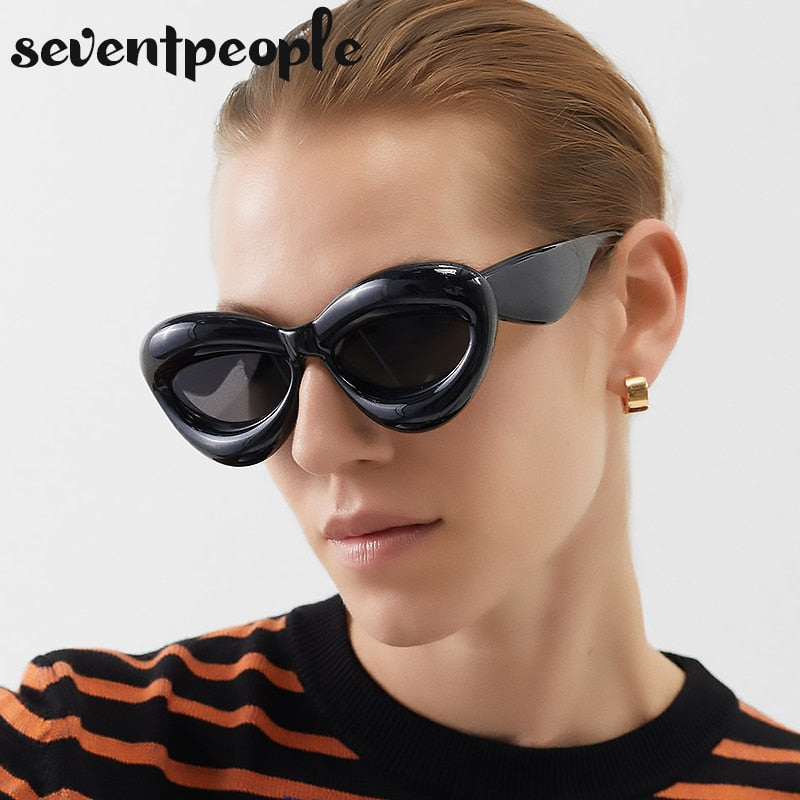Cat Eye Sunglasses Women Sexy Lip-Shaped Sun Glasses
