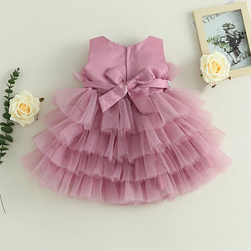 Girls Formal Party Dress Ball Gown Tutu Princess Dresses Birthday Wedding Dress