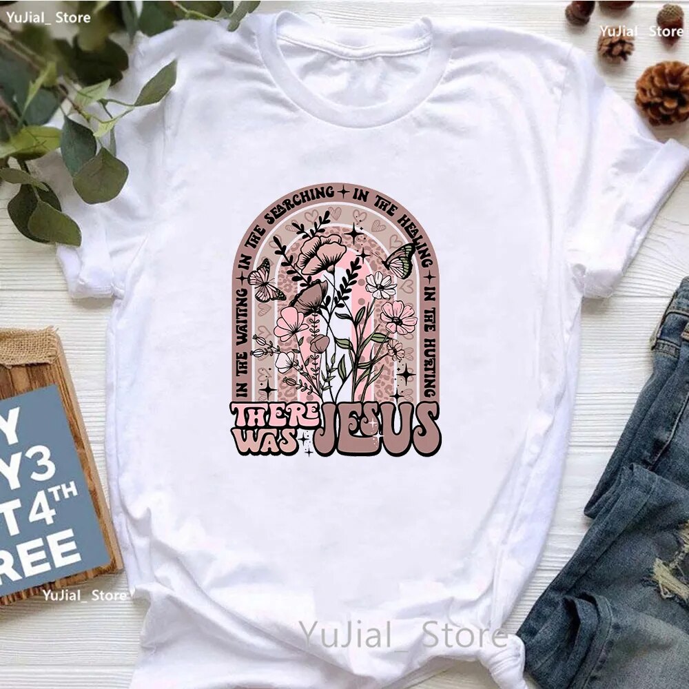 All My Hope Is In Jesus Graphic Print T-Shirt Women