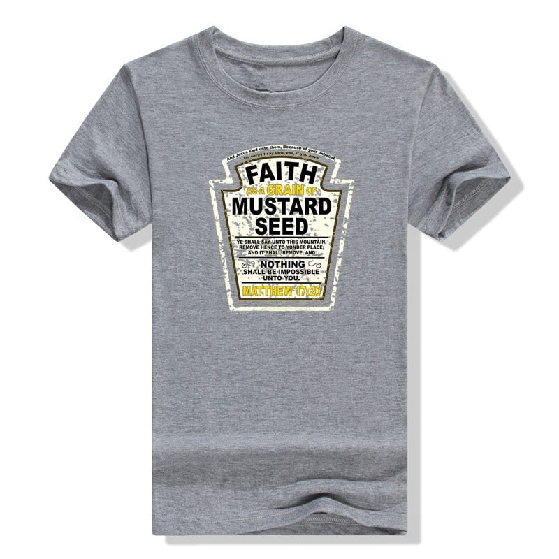 Faith As A Grain of Mustard Seed Christian T-Shirt