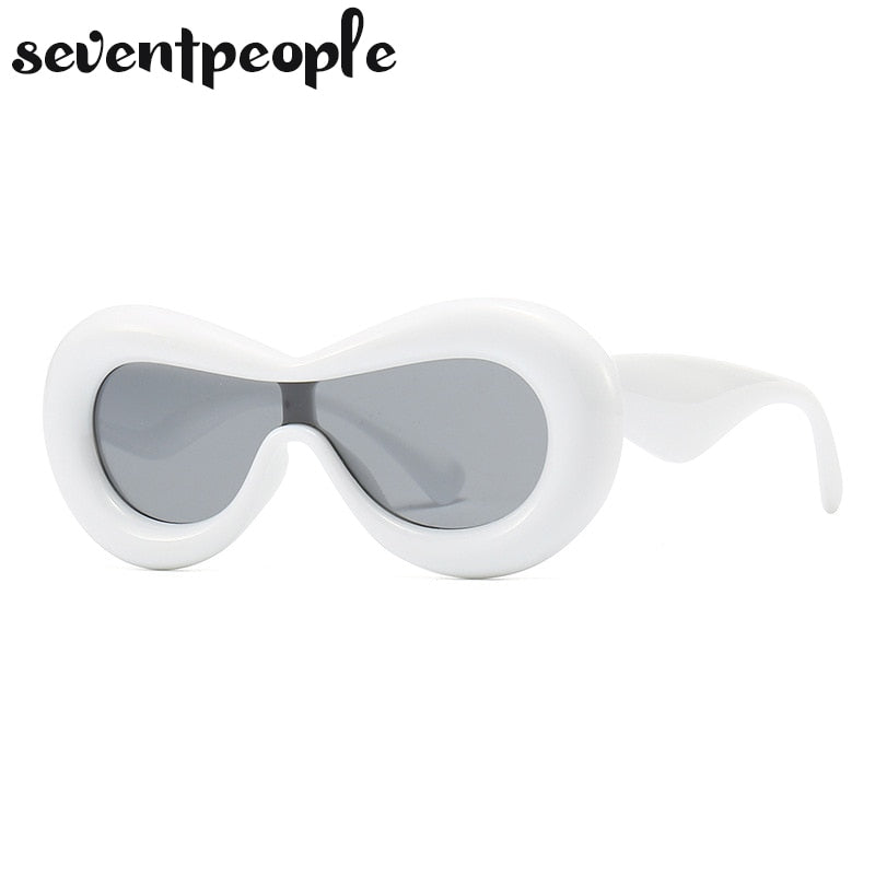 Luxury Designer Mask Sunglasses Women Fashion Cat Eye Sun Glasses for Female New In One-Pieces Sunglass Men Trending Products