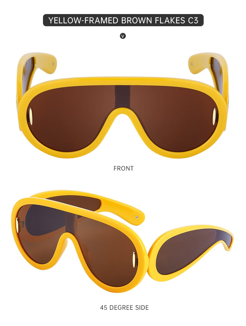 Candy Classy Design Punk Oversize Unisex Sunglasses