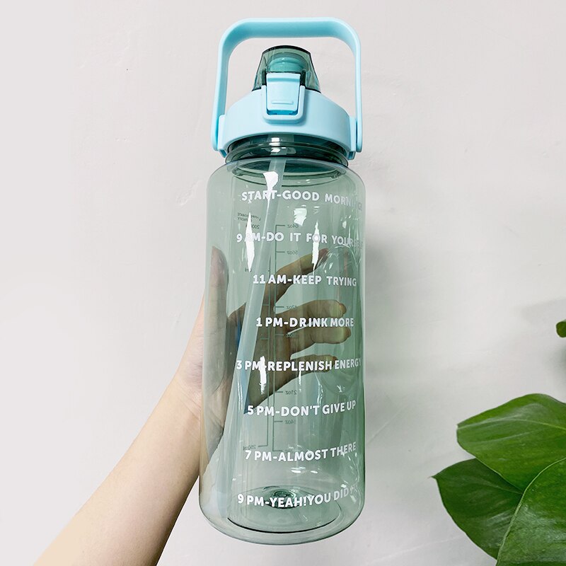 Water Bottle With Bounce Cover Time Scale