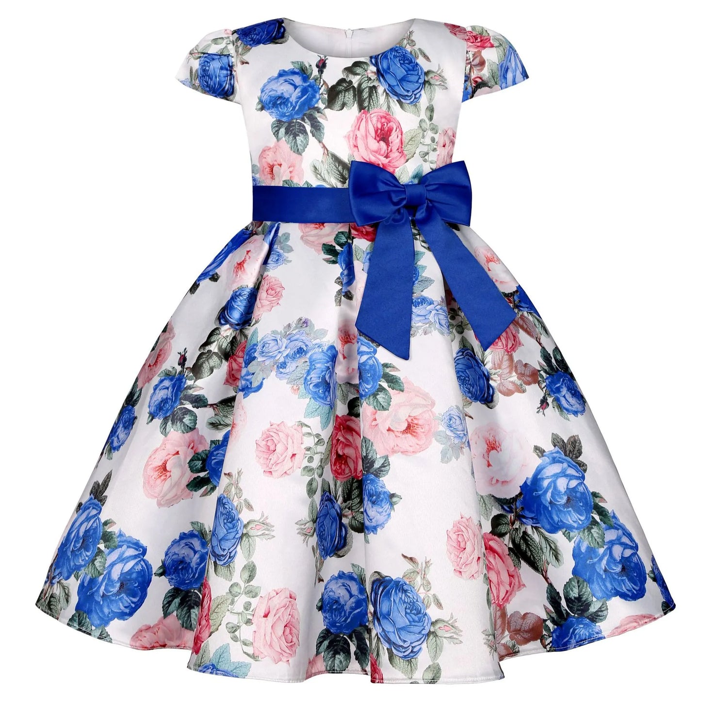 Kids Flower Elegant Causal Princess Party Dresses Children Clothing