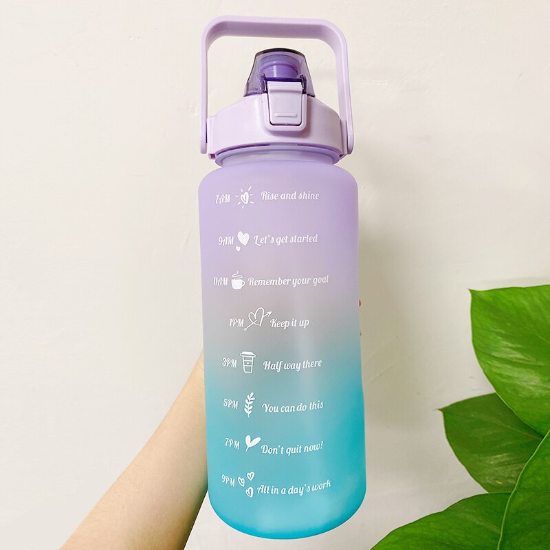 Water Bottle With Bounce Cover Time Scale